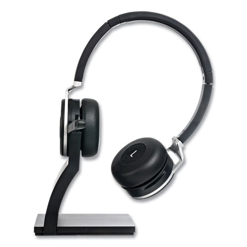 Image of Spracht ZUMBTP-410 ZuM BT Prestige Combo Binaural Over The Head Headset with USB Dongle, Black