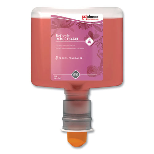 Image of SC Johnson Professional® RFW120TF Refresh Foaming Hand Soap Refill, Rose Scent, 1.2 L, 3/Carton