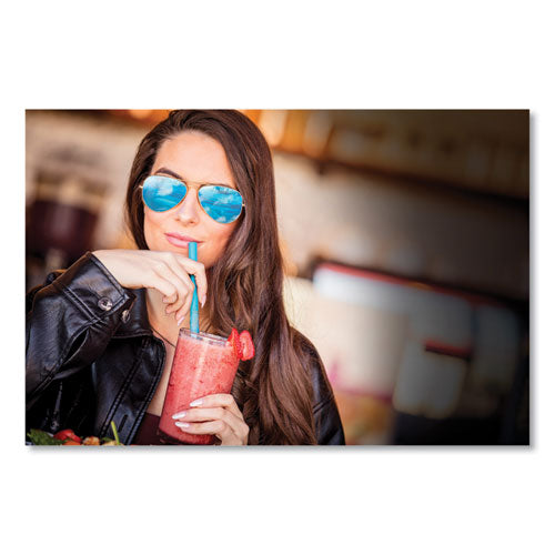 Image of phade 511204 Marine Biodegradable Straws, 7.75", Ocean Blue,  6,000/Carton