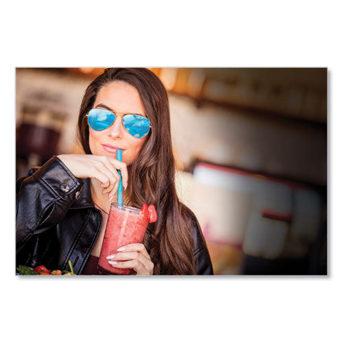 Image of phade 511203 Marine Biodegradable Straws, 7.75", Ocean Blue, 6,000/Carton
