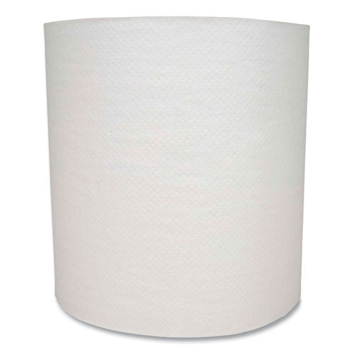 Image of Boardwalk® 6700W Hard Wound Towel, 1 Ply, 8" x 700 ft, White, 6/Carton