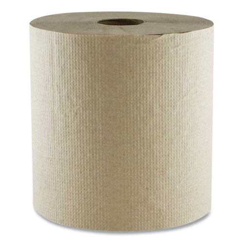 Image of Boardwalk® 6700R Hard Wound Towel, 1 Ply, 8" x 700 ft, Kraft, 6/Carton