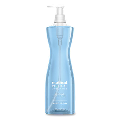Image of Method® 318972 Dish Soap Pump, Hour-Glass Bottle Shape, Sea Minerals Scent, 18 oz Pump Bottle