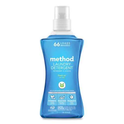 Image of Method® 318025 Laundry Detergent, Fresh Air Scent, 53.5 oz Bottle, 4/Carton