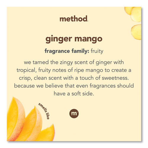 Image of Method® 359699 Fragrance Booster Beads, Ginger Mango Scent, 14.8 oz Bottle, 6/Carton