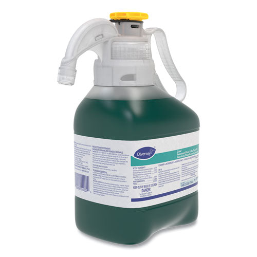 Image of Diversey 101105993 Crew Restroom Floor and Surface SC Non-Acid Disinfectant Cleaner, Fresh Scent, 1.4 L SmartDose, 2/Carton