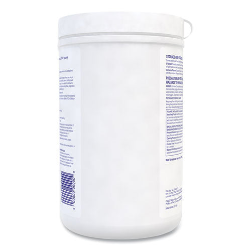 Image of Diversey 100895790 Avert Sporicidal Disinfectant Cleaner Wipes, 6 x 7, Chlorine Scent, 160/Canister, 12/Carton