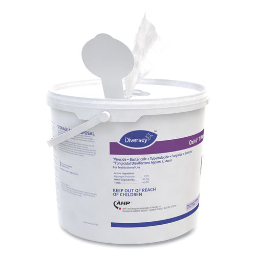 Image of Diversey 100850924 Oxivir 1 Wipes, 1-Ply, 11 x 12, 160/Canister, 4 Canisters/Carton
