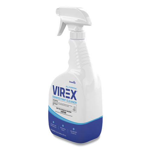 Image of Diversey Virex All-Purpose Disinfectant Cleaner, Citrus Scent, 32 Oz Spray Bottle, 8/carton