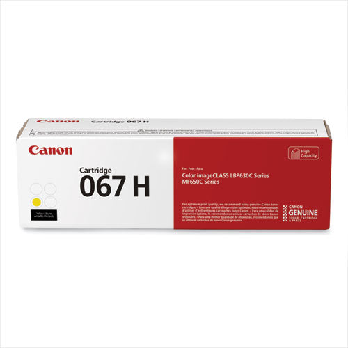 Image of Canon® 5103C001 5103C001 (067H) High-Yield Toner, 2,350 Page-Yield, Yellow
