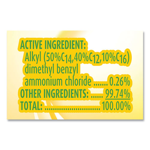Image of LYSOL® Brand 19200-99799 Disinfecting Wipes Flatpacks, 1-Ply, 6.69 x 7.87, Lemon and Lime Blossom, White, 15 Wipes/Flat Pack, 24 Flat Packs/Carton