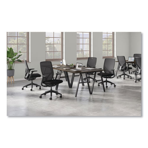 Image of HON® HONFXT0STAMC10T Flexion Mesh Back Task Chair, Supports Up to 300lb, 14.81" to 19.7" Seat Height, Black Seat/Back/Base