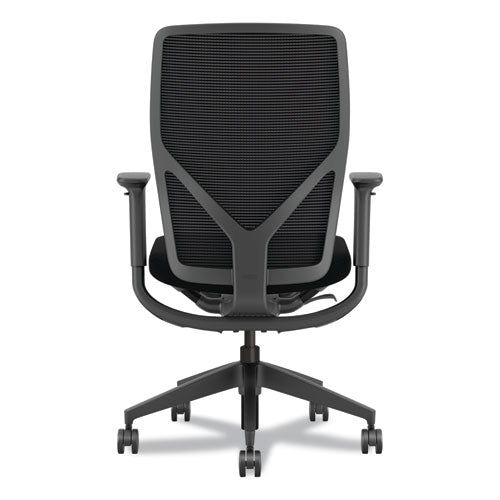 Image of HON® HONFXT0STAMC10T Flexion Mesh Back Task Chair, Supports Up to 300lb, 14.81" to 19.7" Seat Height, Black Seat/Back/Base