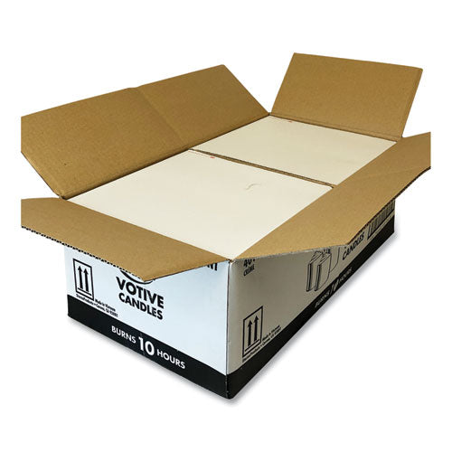 Image of Sterno® 40104 Food Warmer Votive Candles, 10 Hour Burn, 1.46"d X 1.33'h, White, 288/carton