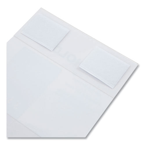 Image of NuDell 37085Z Clear Plastic All-Purpose Mountable Sign Holder, Magnetic/Hook-Loop, Horizontal/Vertical Orientation, 8.5 x 11 Insert