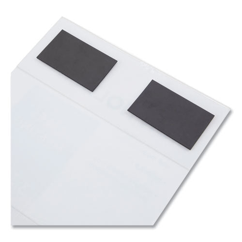Image of NuDell 37085Z Clear Plastic All-Purpose Mountable Sign Holder, Magnetic/Hook-Loop, Horizontal/Vertical Orientation, 8.5 x 11 Insert