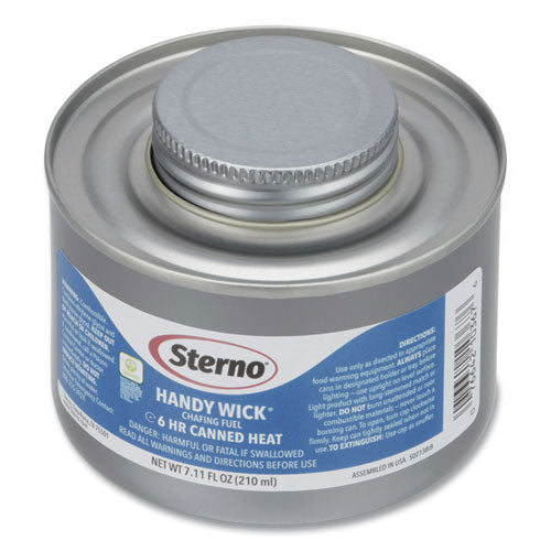 Image of Sterno® 10368 Handy Wick Chafing Fuel, Methanol, 6 Hour Burn, 7.11 oz Can, 24/Carton