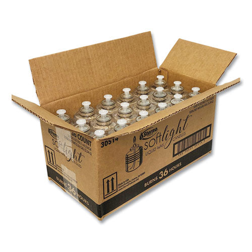 Image of Sterno® 30514 Soft Light Liquid Wax, 36 Hour Burn, 36/Carton