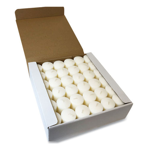 Image of Sterno® 40104 Food Warmer Votive Candles, 10 Hour Burn, 1.46"d X 1.33'h, White, 288/carton