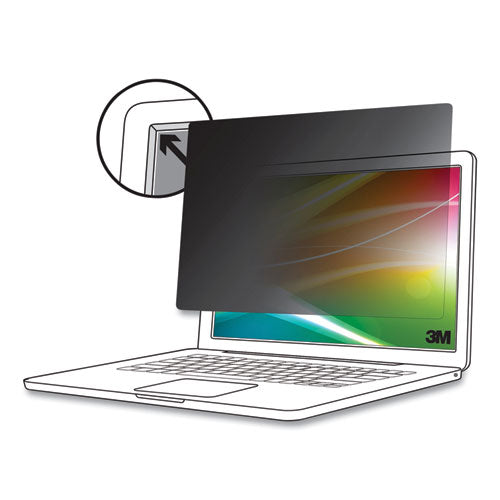 Image of 3M Bright Screen Privacy Filter for 14" Bezel Widescreen, Fits Laptop/2-in-1, 16:9 Aspect Ratio