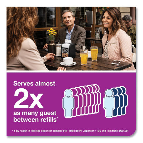 Image of Tork® 800723 Xpressnap Fit Starter Pack, 4 x 6 x 7, Black