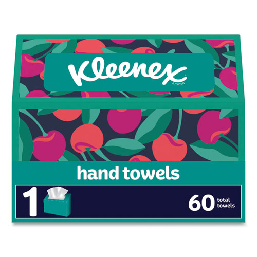 Image of Kleenex® 38586 Everyday Hand Towels, 1-Ply, 8 x 9.1, White, 60 Towels/Box