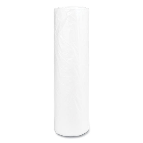 Image of Inteplast Group S434814N High-Density Commercial Can Liners, 56 gal, 14 mic, 43" x 48", Natural, Interleaved Roll, 25 Bags/Roll, 8 Rolls/Carton
