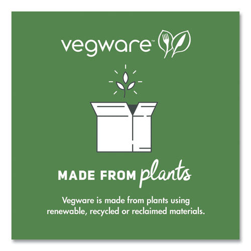 Image of Vegware VW-P013NFA Nourish Molded Fiber Tableware, Compostable, Plate, Sugarcane, 9" dia, White, 500/Carton
