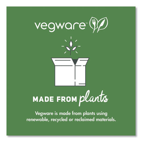 Image of Vegware VW-SP6.5 White CPLA Cutlery, General Purpose Spoon, Plastic, 1,000/Carton