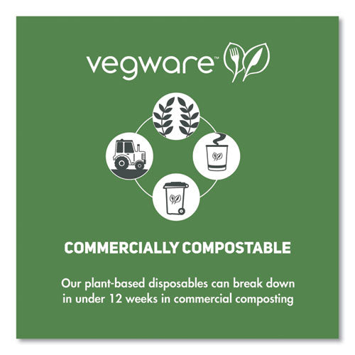 Image of Vegware R360Y-G 96-Series Cold Cup, 12 oz, Plastic, Clear/Green, 1,000/Carton