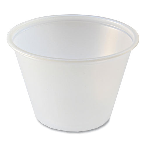 Image of Fabri-Kal® 000000000009505196 Portion Cups, 2.5 oz, Plastic, Translucent, 125/Sleeve, 20 Sleeve/Carton
