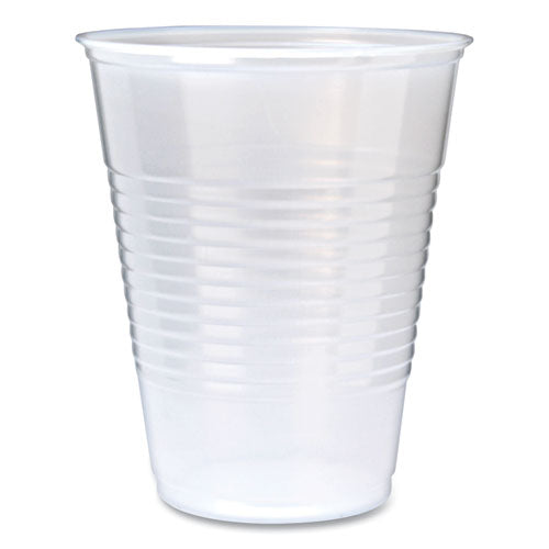 Image of Fabri-Kal® 000000000009508024 RK Ribbed Cold Drink Cups, 9 oz, Plastic, Clear, 100/Sleeve, 25 Sleeves/Carton