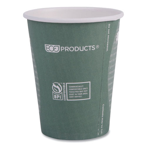 Image of Eco-Products® EP-BHC12-WA World Art Renewable and Compostable Hot Cups, 12 oz, Paper, Sage, 50/Pack, 20 Packs/Carton