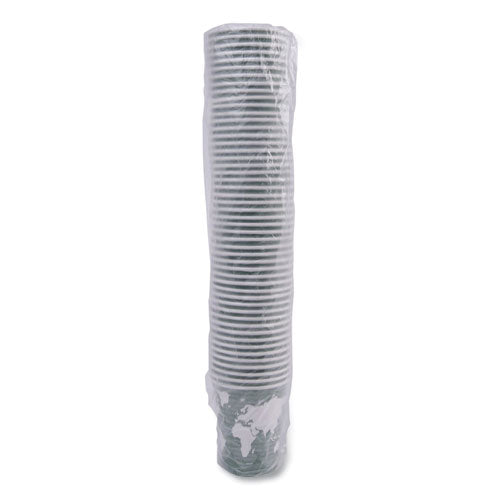 Image of Eco-Products® EP-BHC12-WA World Art Renewable and Compostable Hot Cups, 12 oz, Paper, Sage, 50/Pack, 20 Packs/Carton