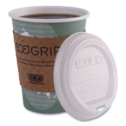 Image of Eco-Products® EP-BHC12-WAPK World Art Renewable and Compostable Hot Cups, 12 oz, Paper, Sage, 50/Pack