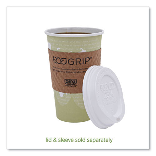 Image of Eco-Products® EP-BHC16-WA World Art Renewable and Compostable Hot Cups, 16 oz, Paper, Tan, 50/Pack, 20 Packs/Carton