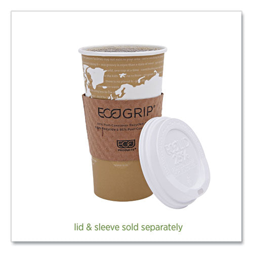 Image of Eco-Products® EP-BHC20-WA World Art Renewable and Compostable Hot Cups, 20 oz, Paper, Brown/White, 50/Pack, 20 Packs/Carton