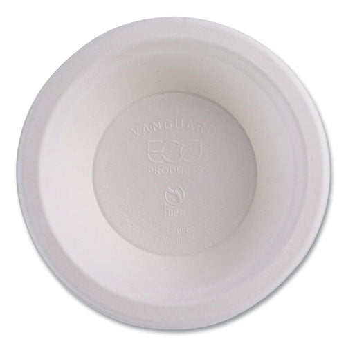 Image of Eco-Products® EP-BL12NFA Vanguard Renewable And Compostable Sugarcane Bowls, 12 Oz, White, 1,000/carton