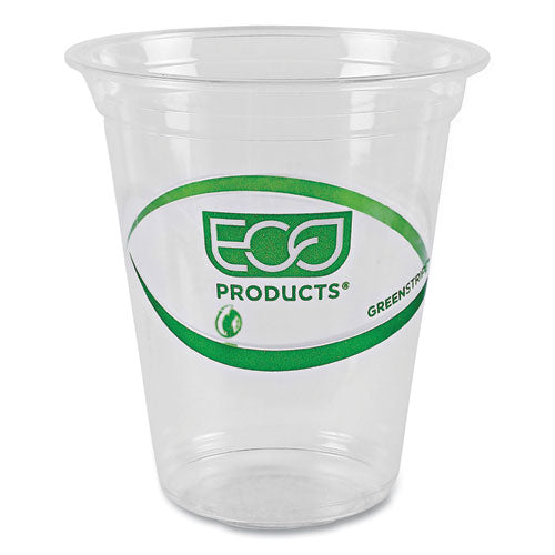 Image of Eco-Products® EP-CC16-GS GreenStripe Renewable and Compostable Cold Cups, 16 oz, Plastic, Clear, 50/Pack, 20 Packs/Carton