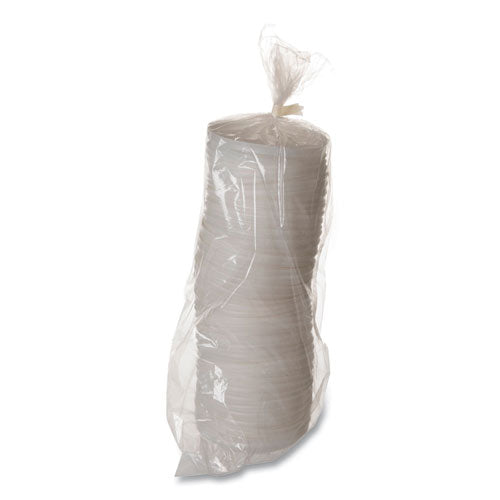 Image of Eco-Products® EP-HL16-WR EcoLid 25% Recycled Content Hot Cup Lid, Fits 10 oz to 20 oz Hot Cups, Plastic, White, 100/Pack, 10 Packs/Carton