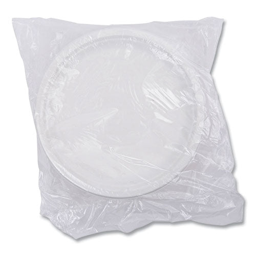 Image of Eco-Products® EP-P016NFA Vanguard Renewable And Compostable Sugarcane Plates, 6" Dia, White, 1,000/carton