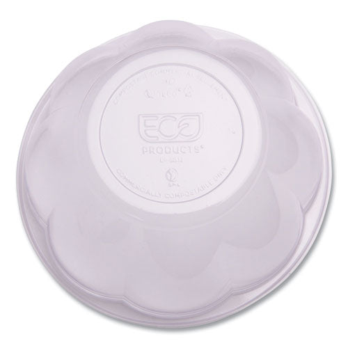 Image of Eco-Products® EP-SB24 Renewable and Compostable Salad Bowls with Lids, 24 oz, Clear, Plastic, 50/Pack, 3 Packs/Carton