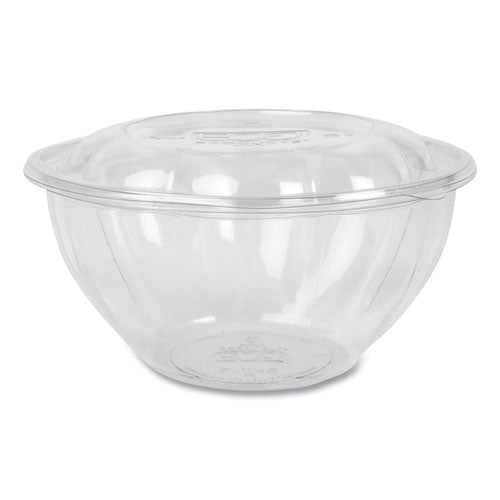 Image of Eco-Products® EP-SB32 Renewable and Compostable Salad Bowls with Lids, 32 oz, Clear, Plastic, 50/Pack, 3 Packs/Carton