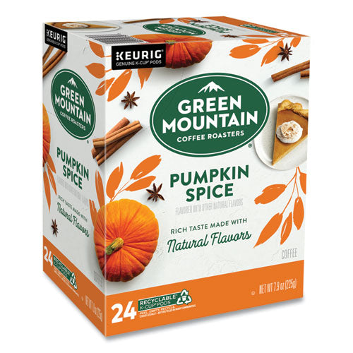 Image of Green Mountain Coffee® 5000368942 Fair Trade Certified Pumpkin Spice Flavored Coffee K-Cups, 96/carton