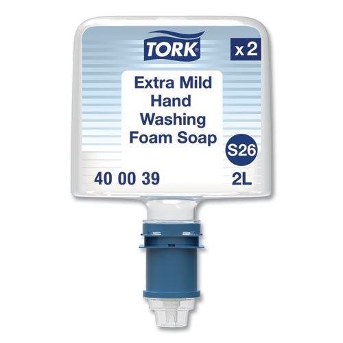 Image of Tork® 400039 Mild Foam Soap S26 Refill, Unscented, 2 L, 2/Pack