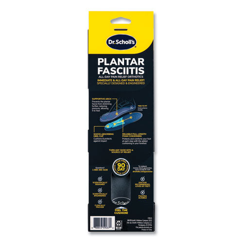 Image of Dr. Scholl's® 87101886 Plantar Fasciitis All Day Pain Relief Orthotics for Men, Men's Sizes 8 to 13, Blue