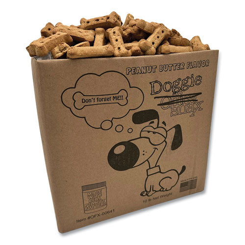 Image of Office Snax® OFX00641 Doggie Biscuits, Peanut Butter, 10 lb Box