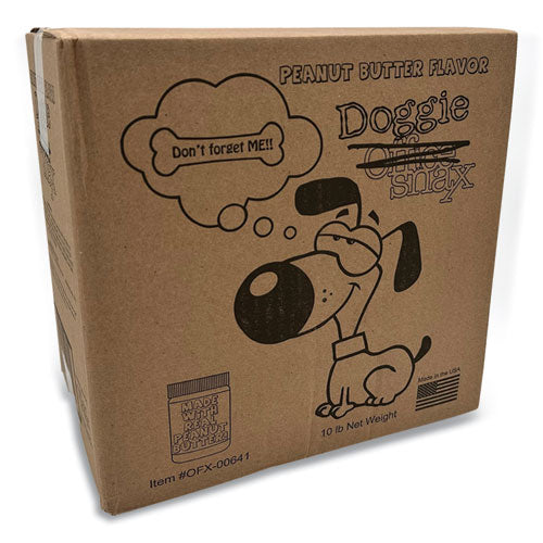 Image of Office Snax® OFX00641 Doggie Biscuits, Peanut Butter, 10 lb Box