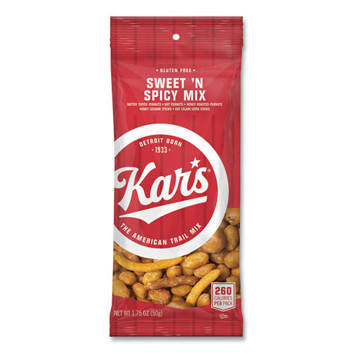 Image of Kar's OFXSN08384 Trail Mix, Sweet 'N Spicy Mix, 1.75 oz Packet, 24/Box