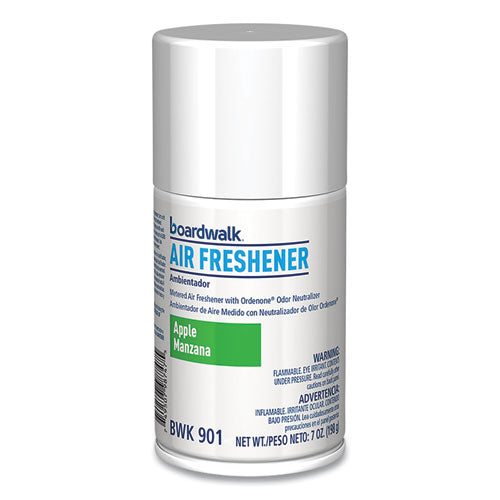 Image of Boardwalk® 1048763 Metered Air Freshener Refill, Apple Harvest Scent, 7 oz Aerosol Spray, 12/Carton